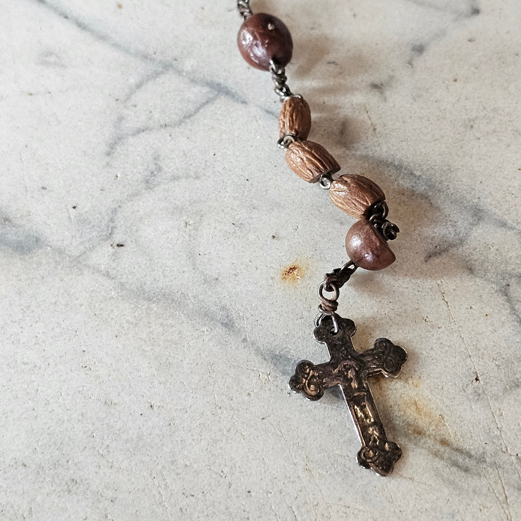 Wood Bead Rosary
