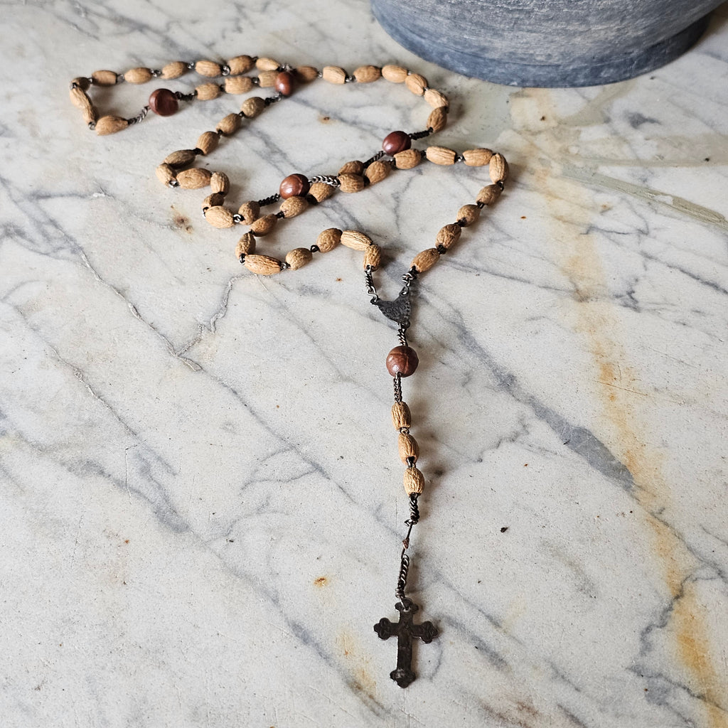 Wood Bead Rosary