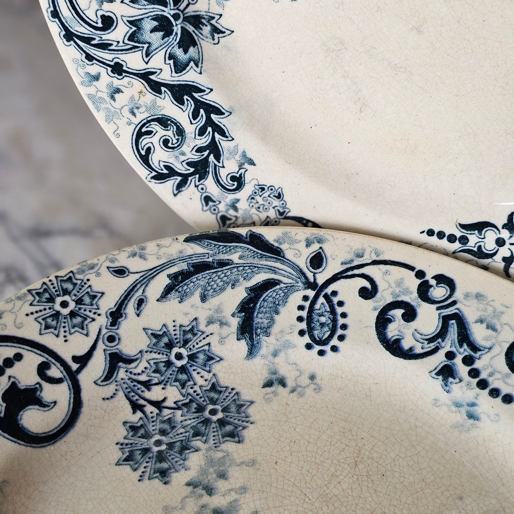 Blue Transferware Plate