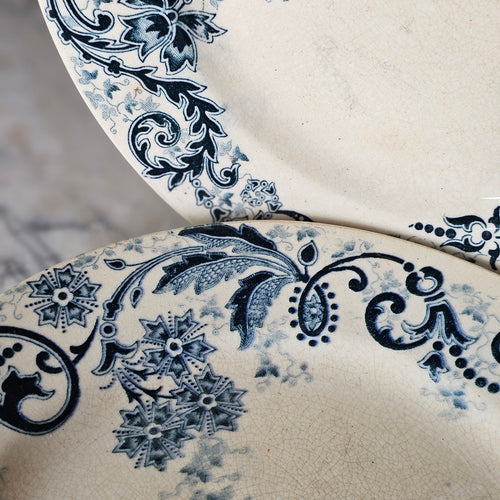 Blue Transferware Plate