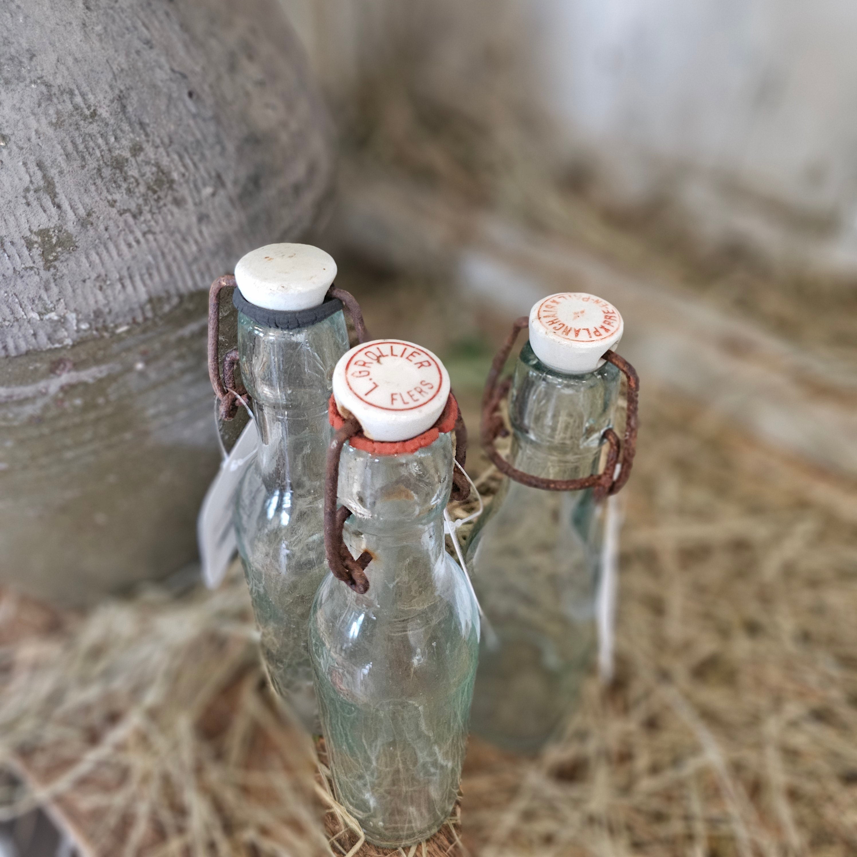 French Porcelain Top Bottle