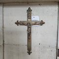 French Brass Crucifix