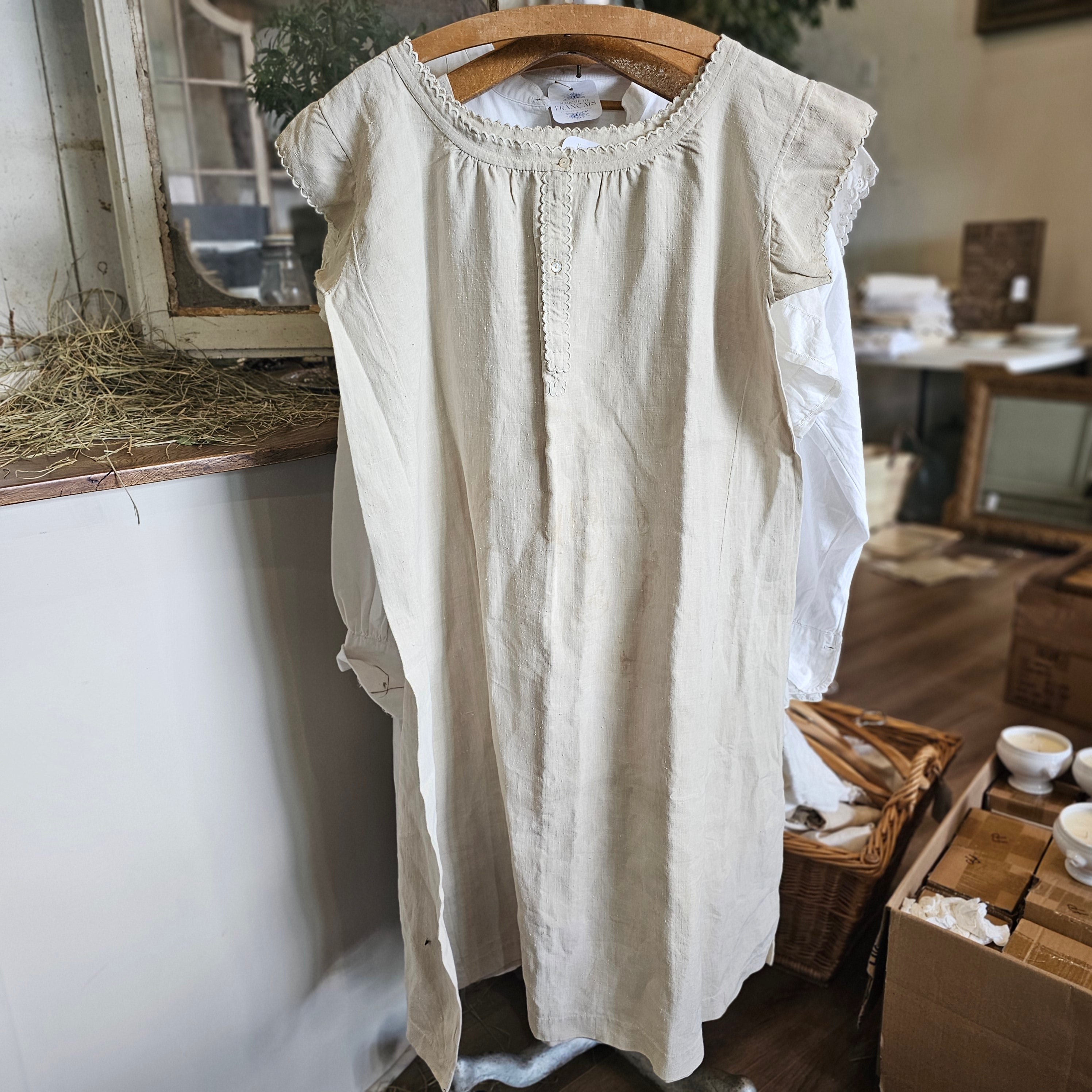 Antique French Linen Slip
