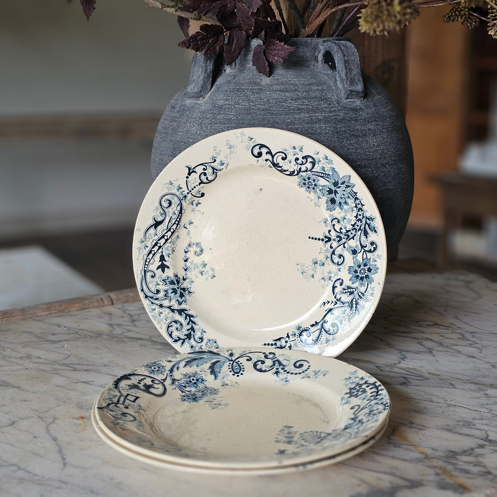 Blue Transferware Plate
