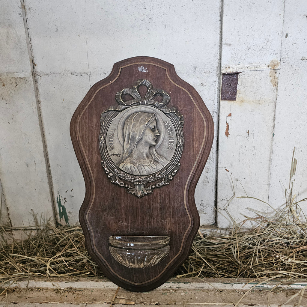 French Holy Water Plaque