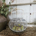 White Wire Egg Basket