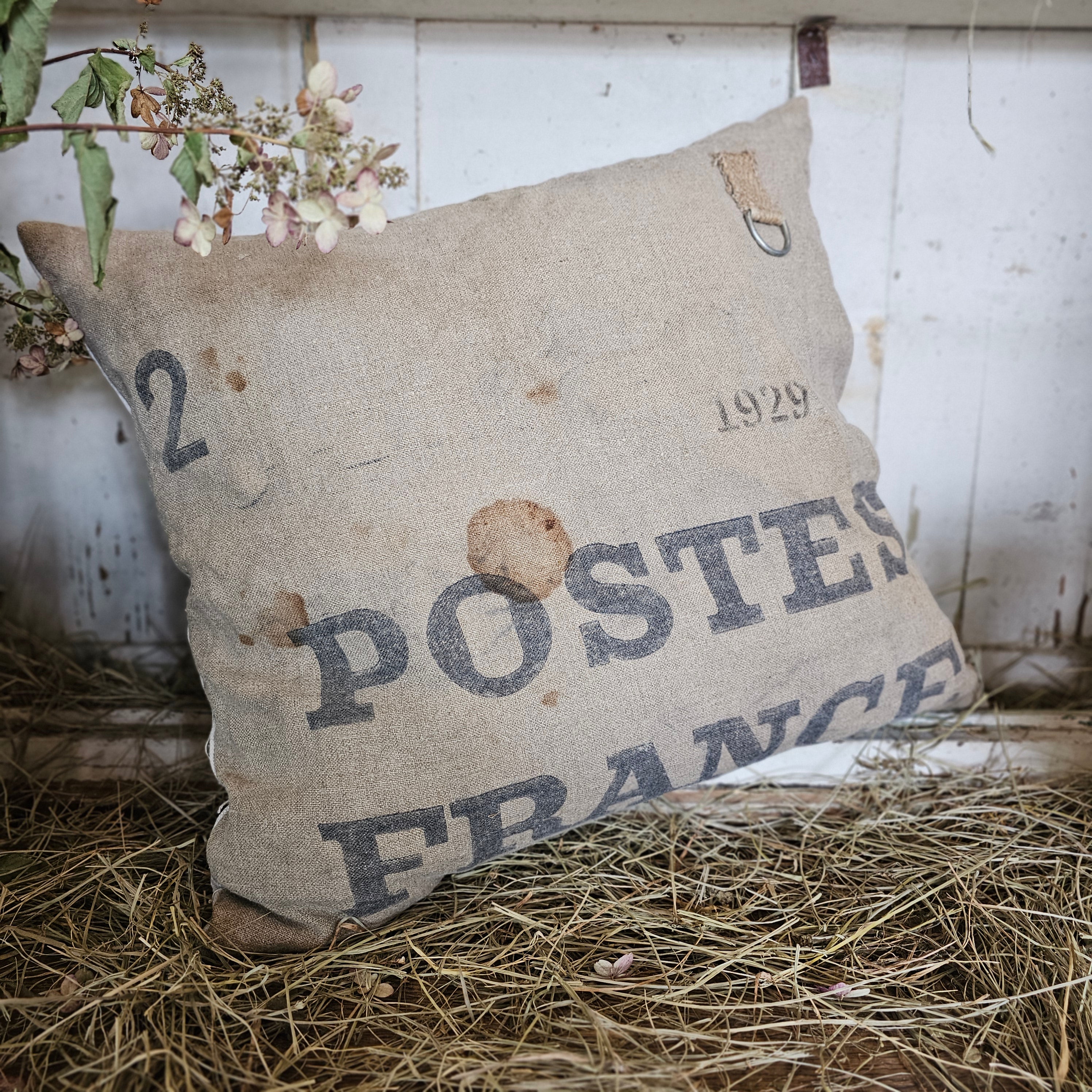 Handmade French Postes Pillow