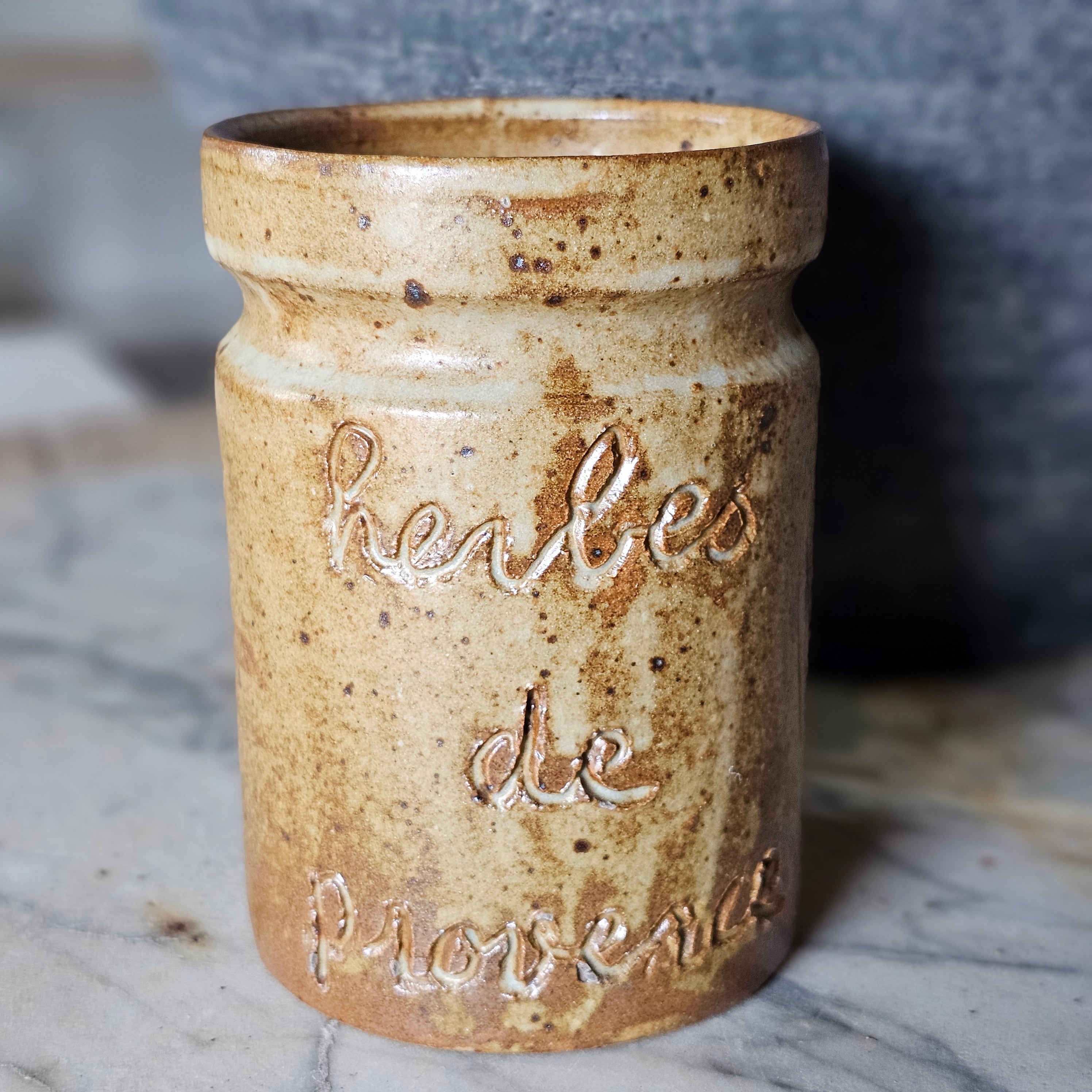 Stoneware Herbes de Provence Crock