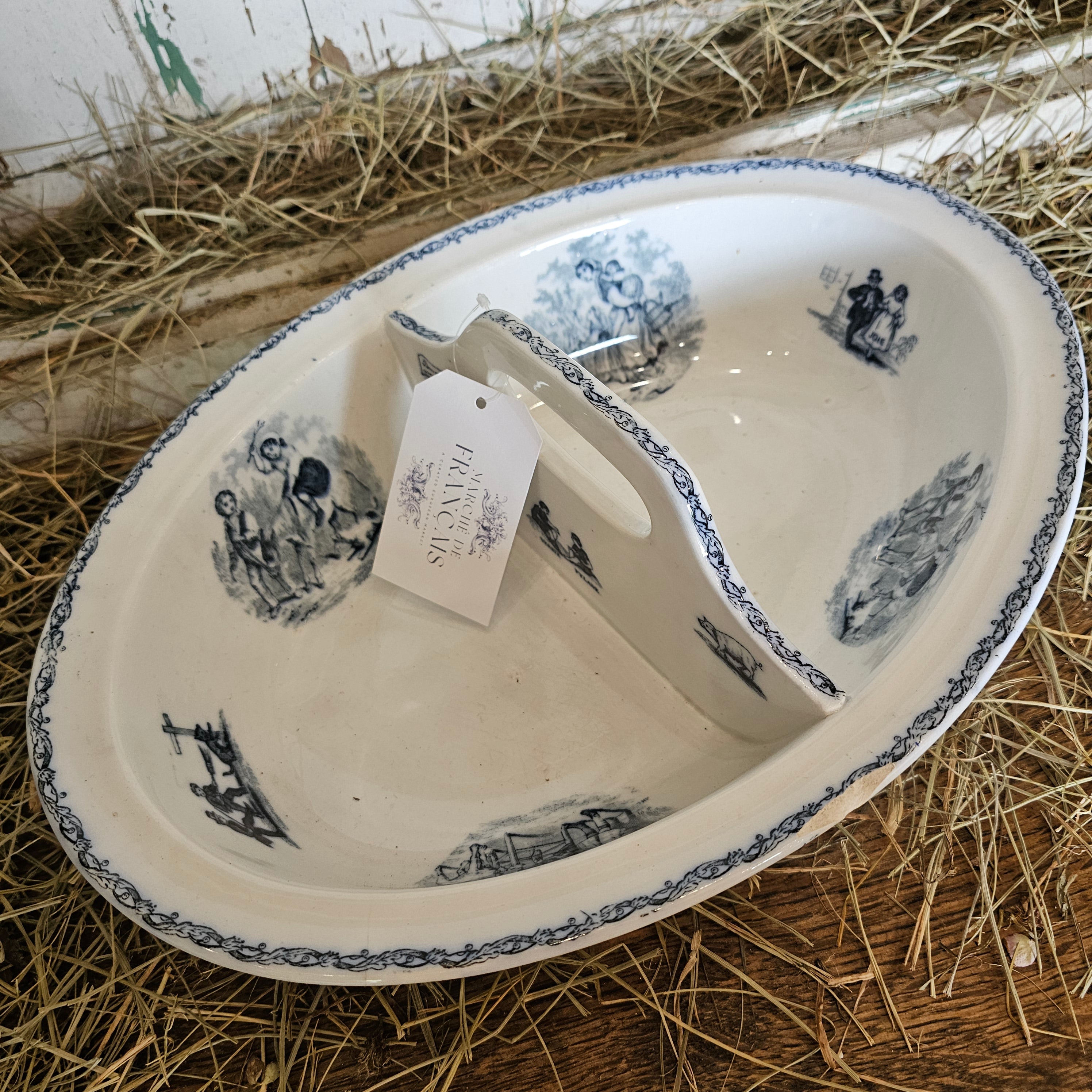Split Ironstone Serving Dish