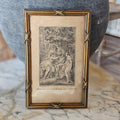 Framed L'amour Enchaine par les Graces by Jean-Michael Moreau le Jeune