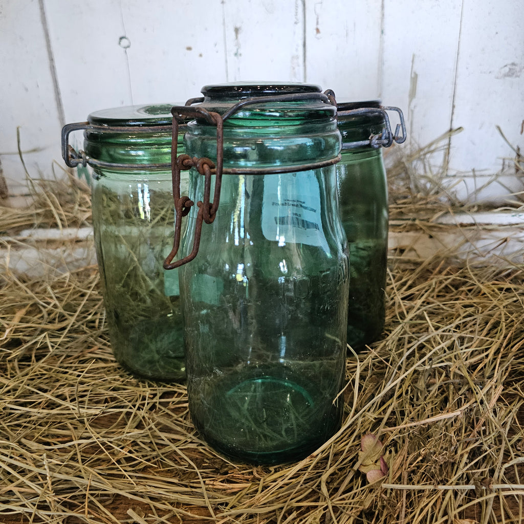French Green Mason Jar