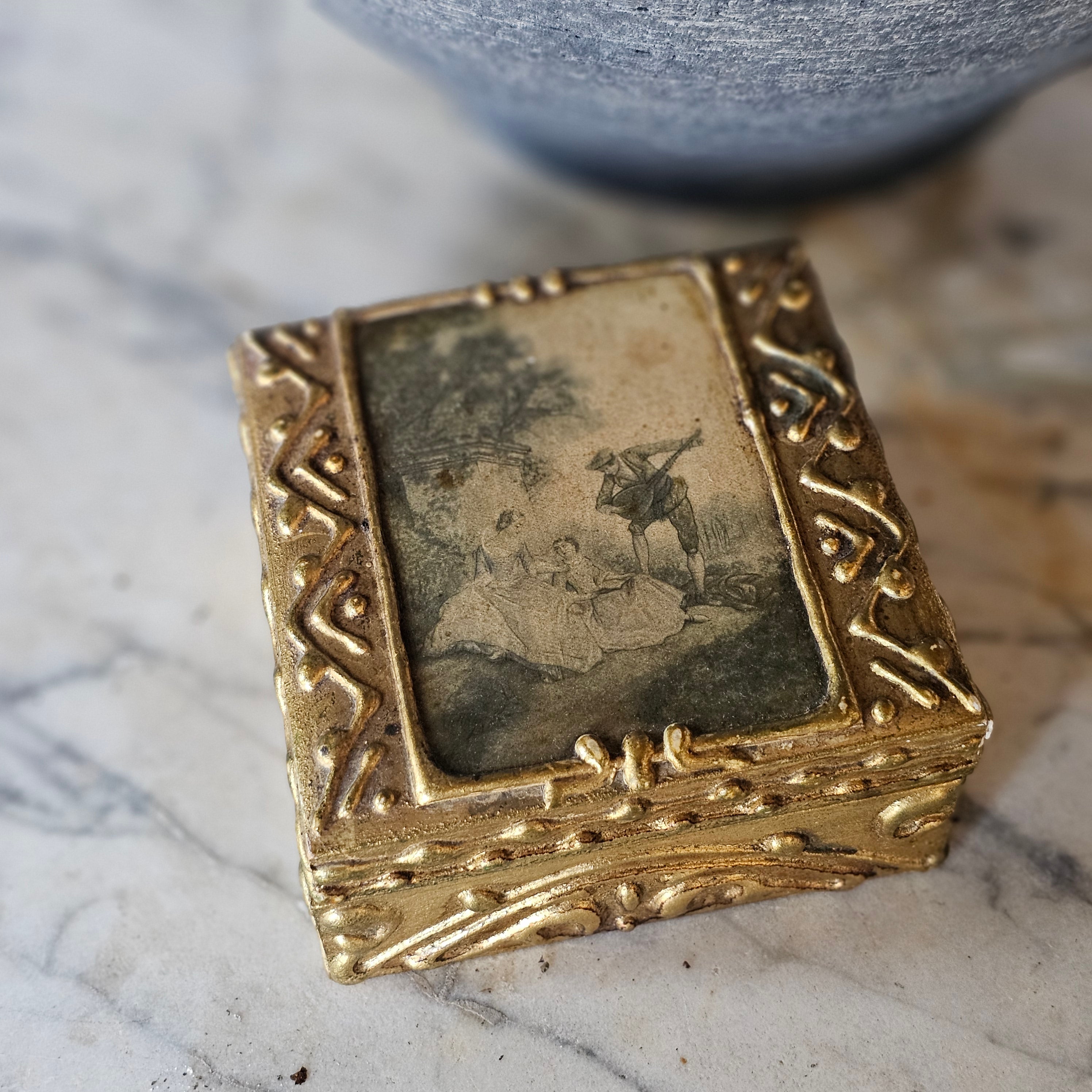 Florentine Square Trinket Box