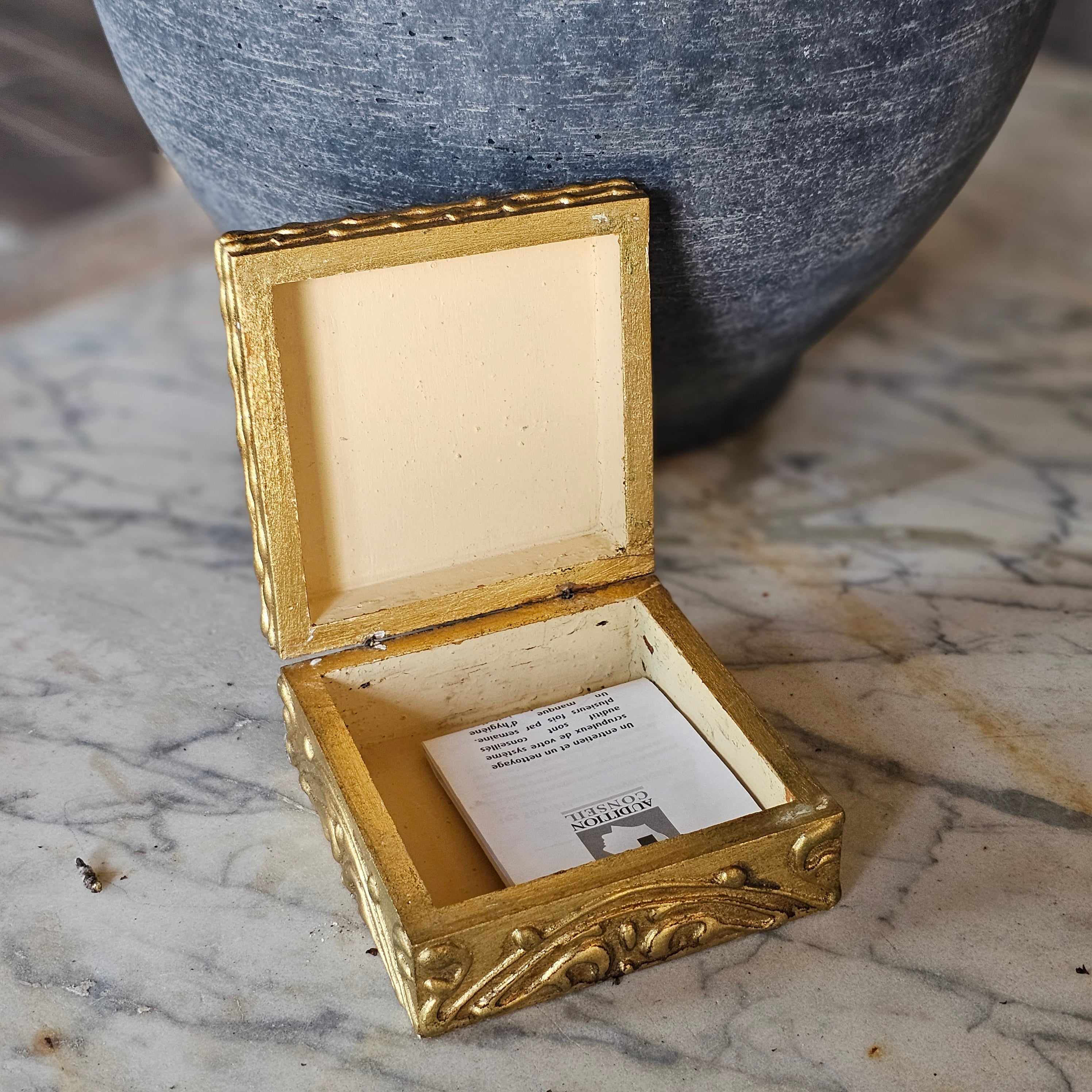 Florentine Square Trinket Box