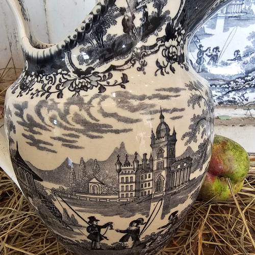 Black Transferware Pieces