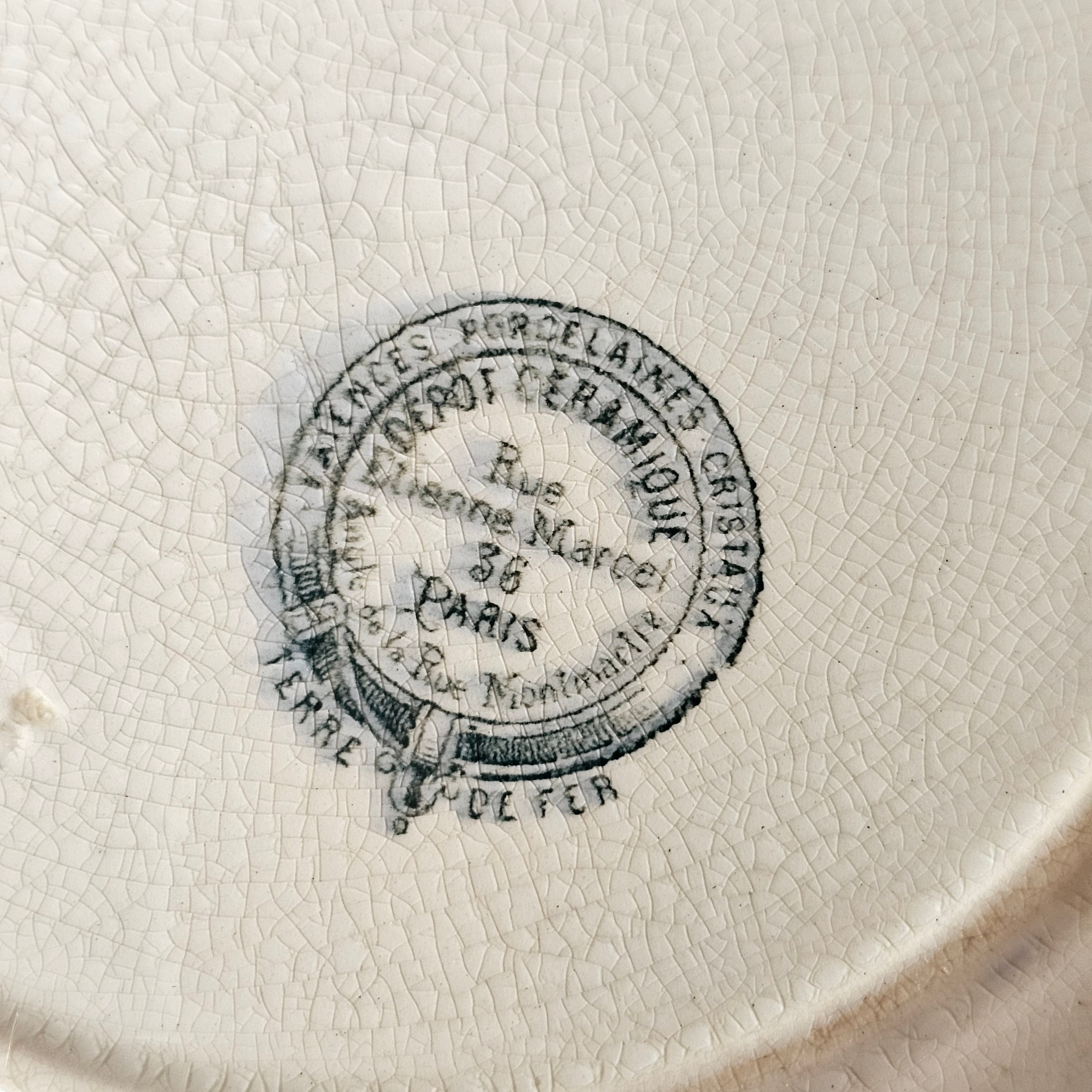 Blue Transferware Plate