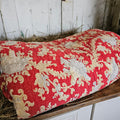 Red Floral Pattern French Quilt