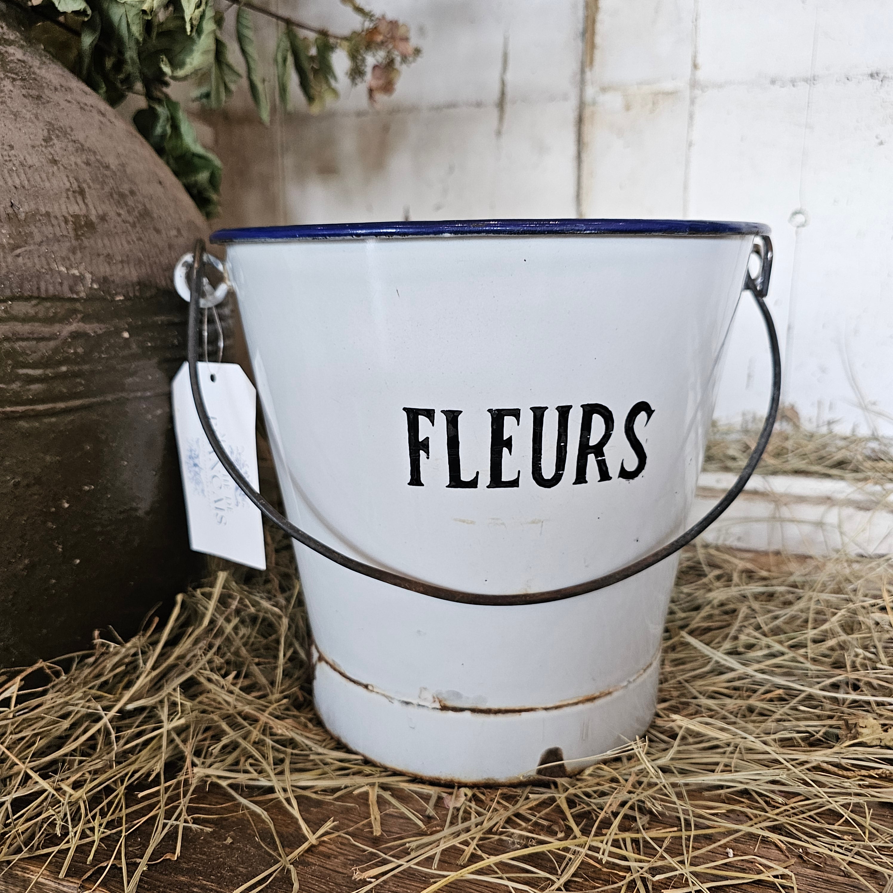 Enamelware Fleur Bucket