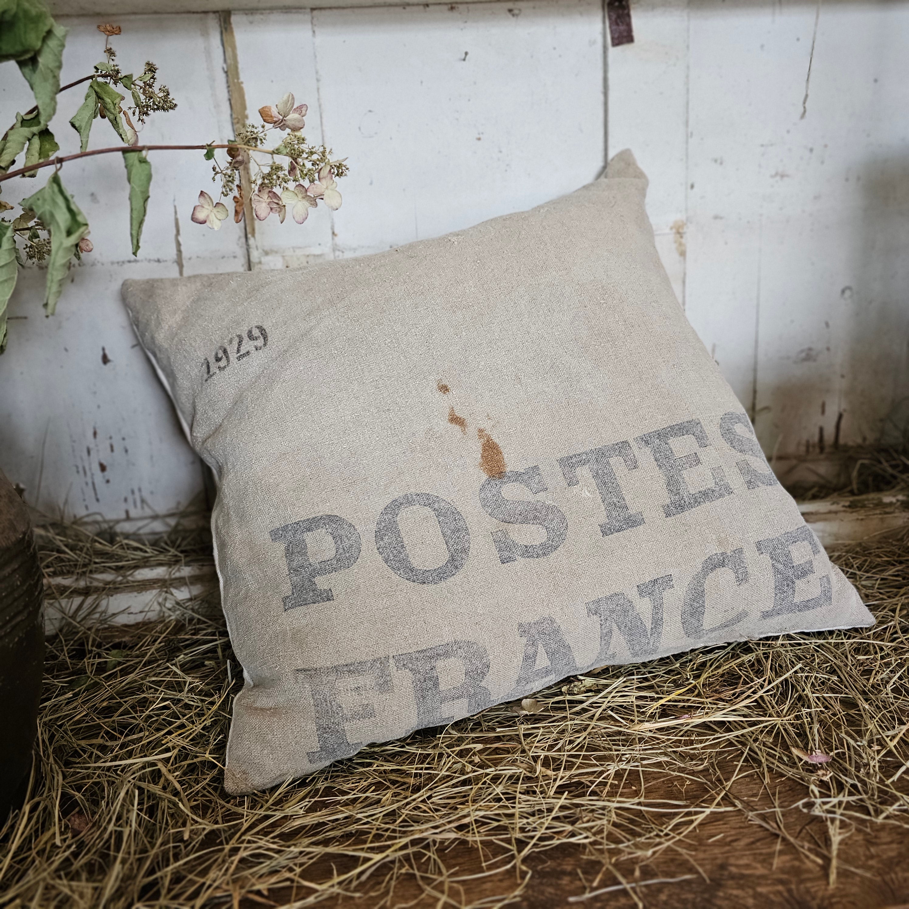Handmade French Postes Pillow