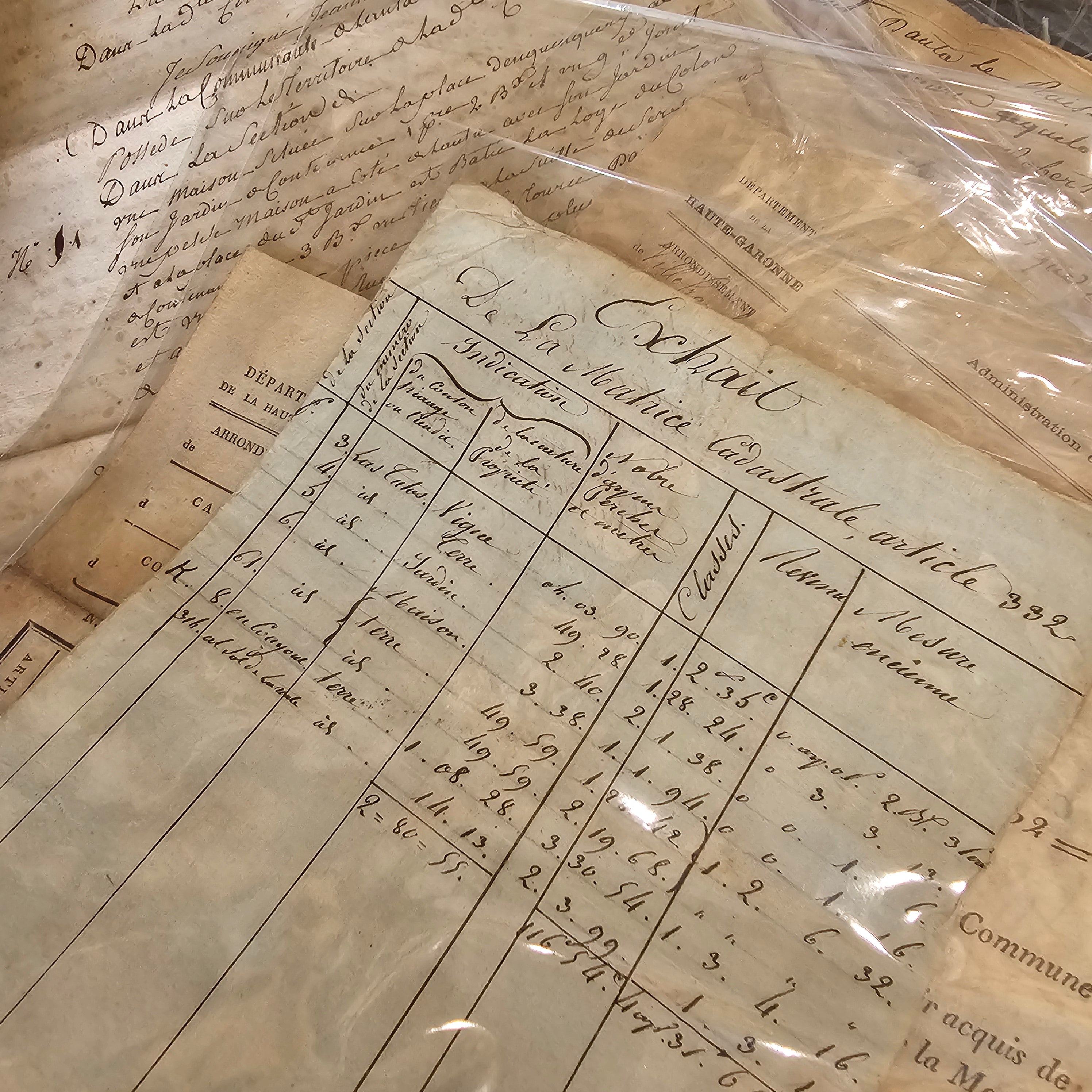 Antique French Document