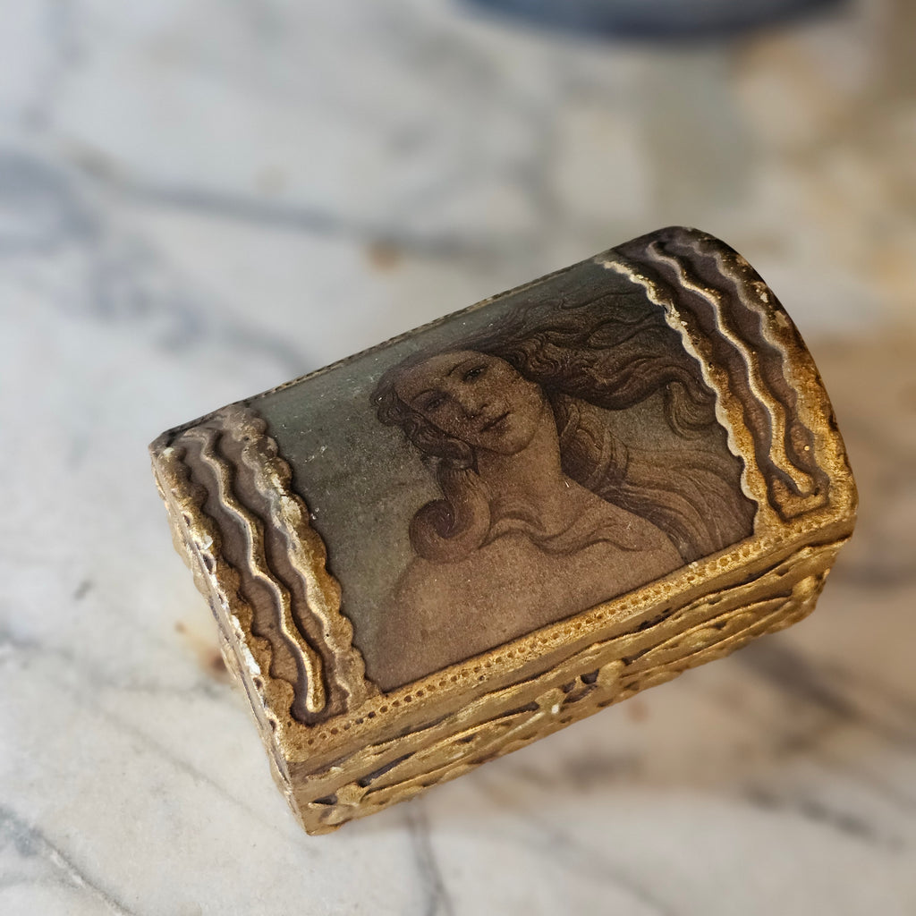 Florentine Trunk Style Trinket Box