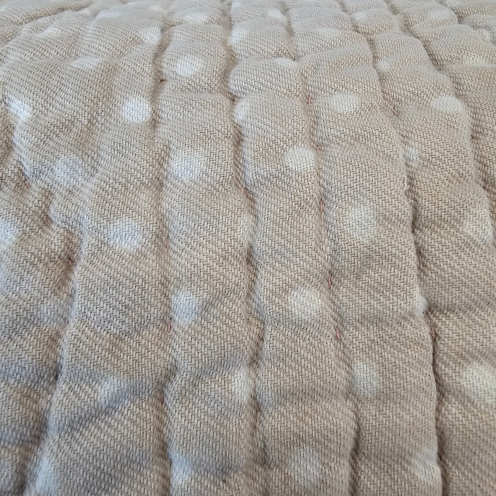 French Neutral Polka Dot Quilt