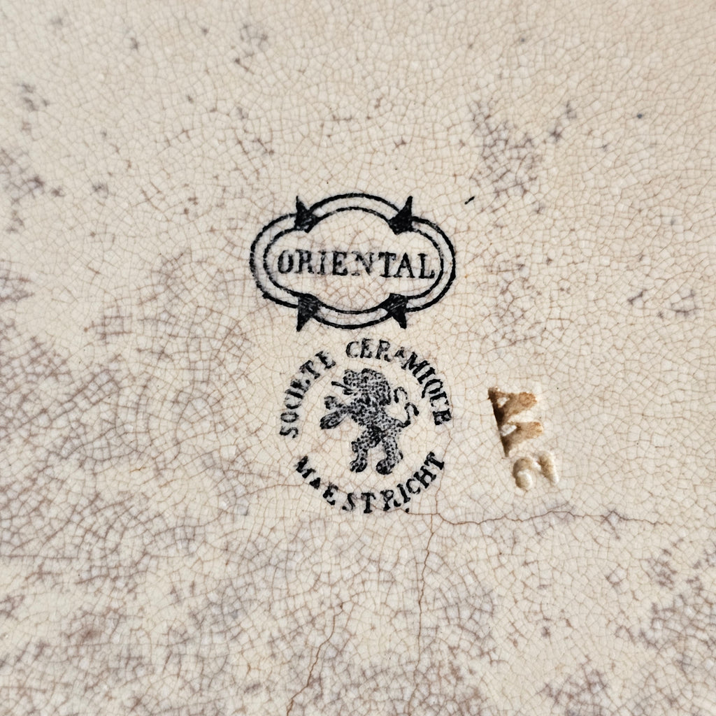 Societe Ceramique Black Transferware Bowl