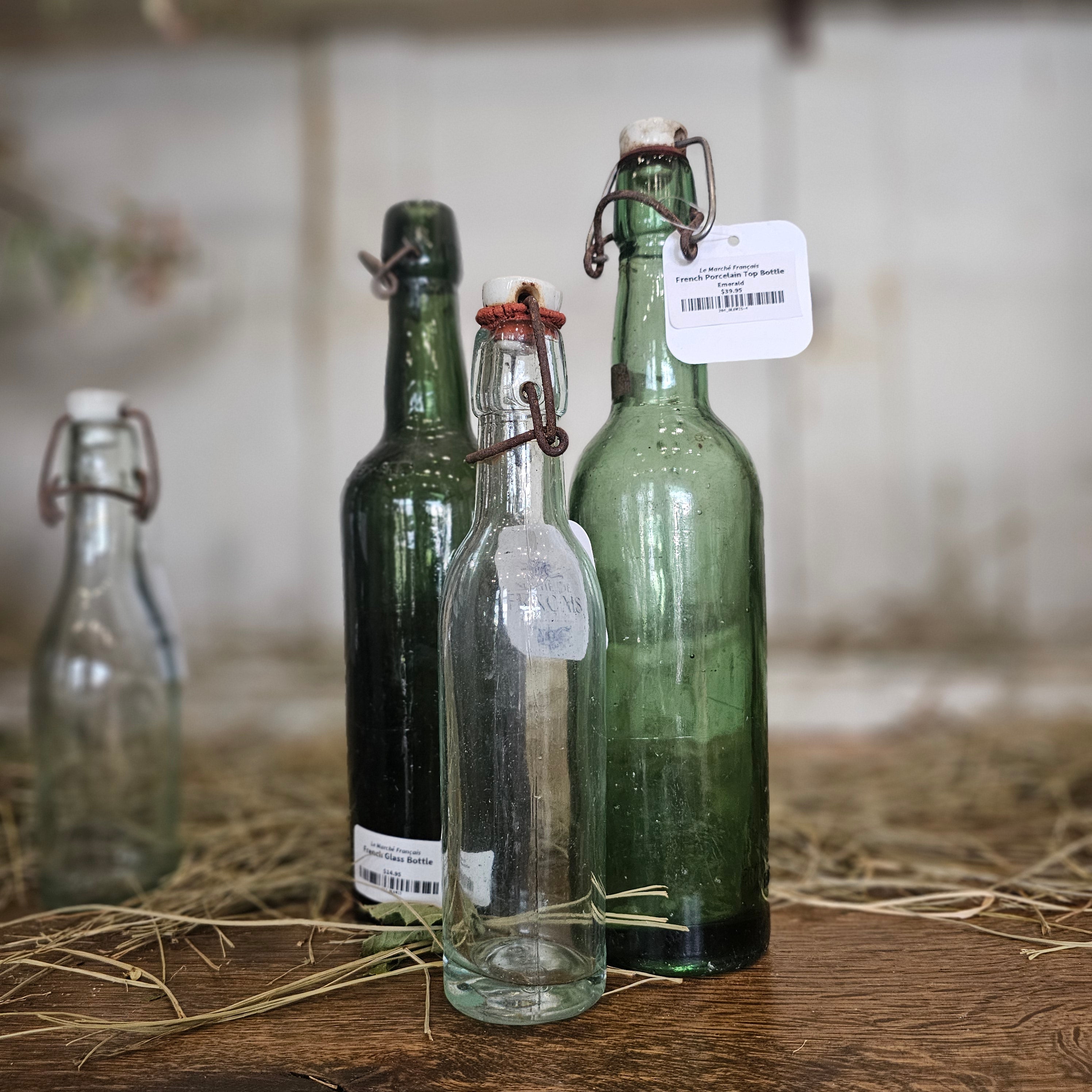 French Porcelain Top Bottle