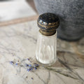 Large Salt Shaker, Brass and Glass