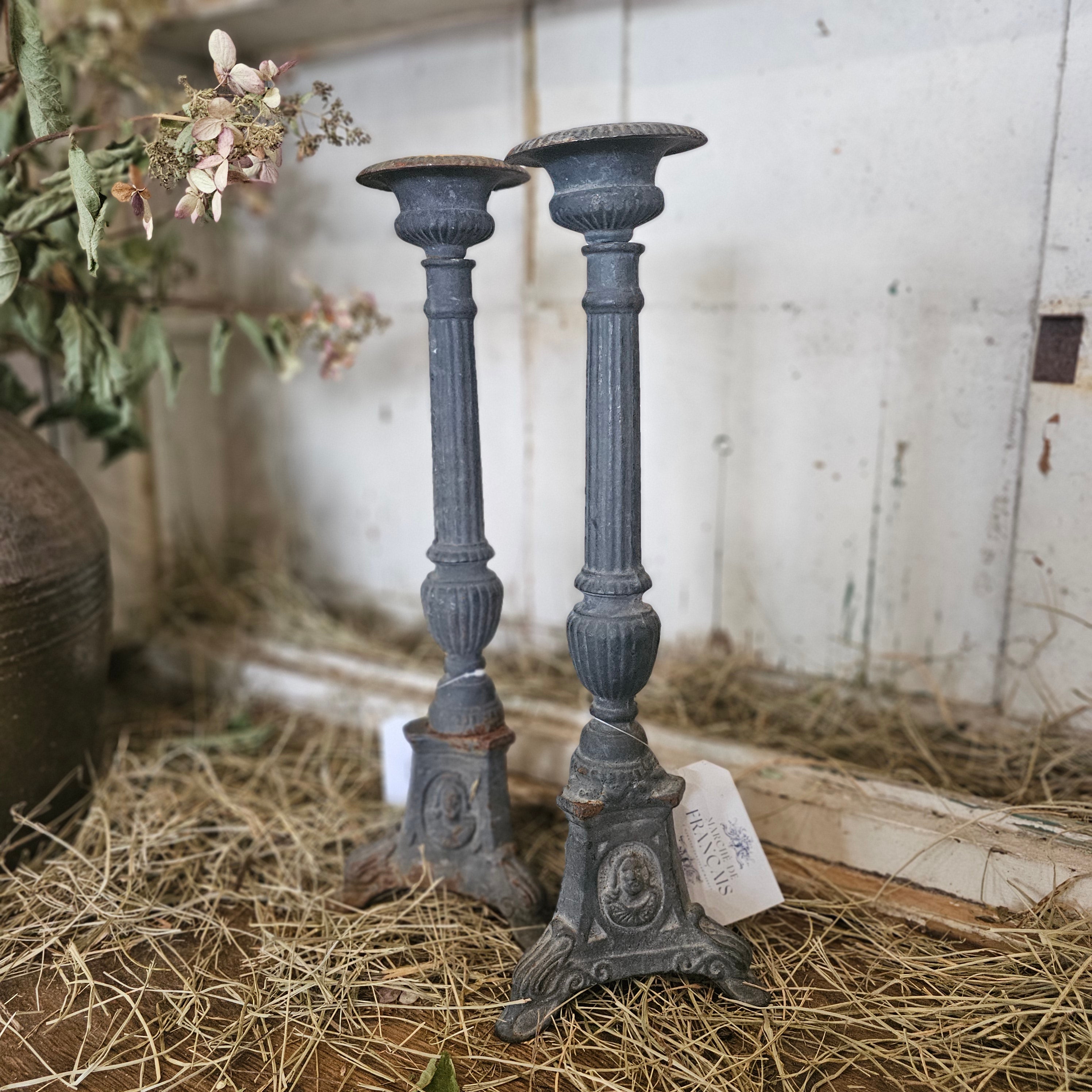 Cast Iron Candlestick
