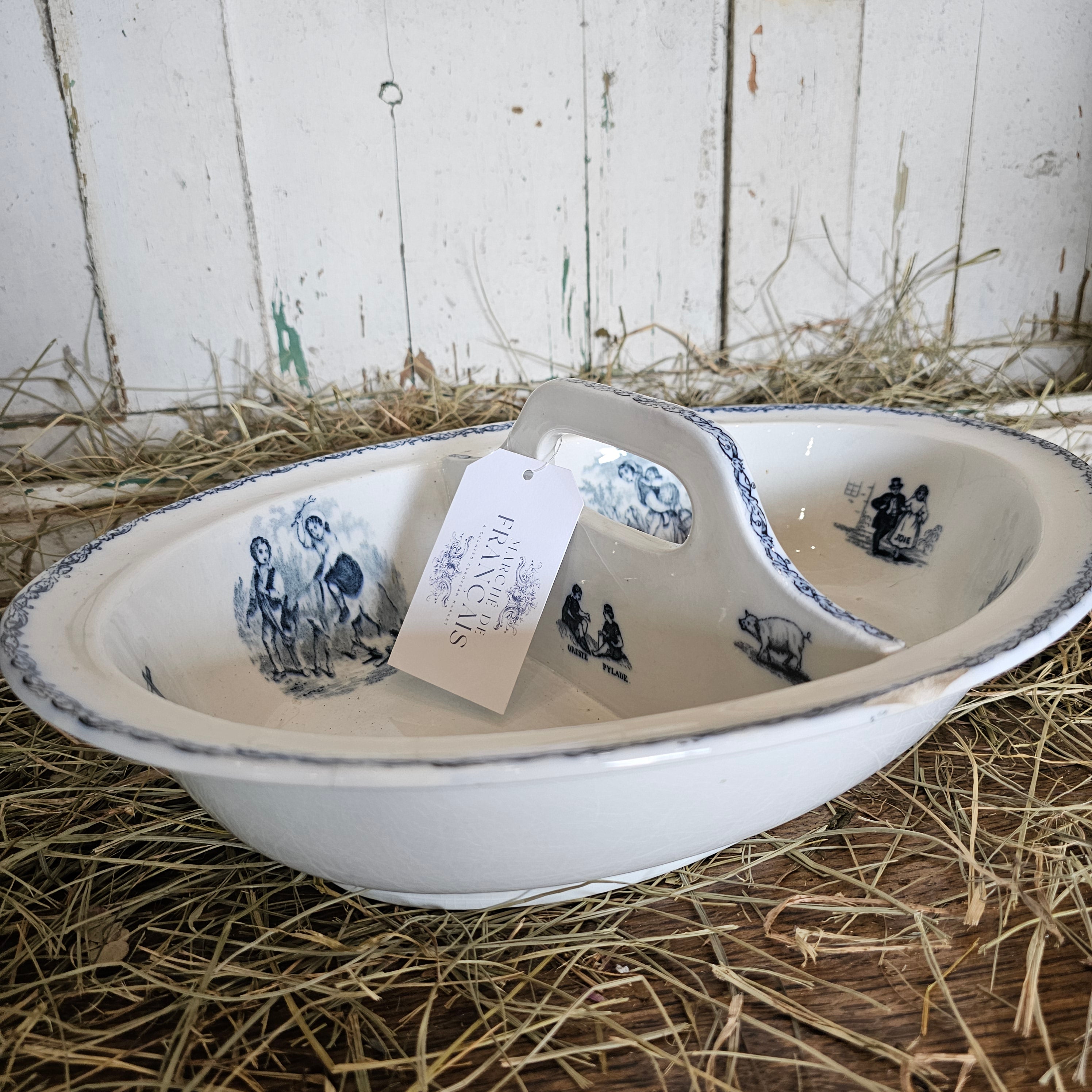 Split Ironstone Serving Dish