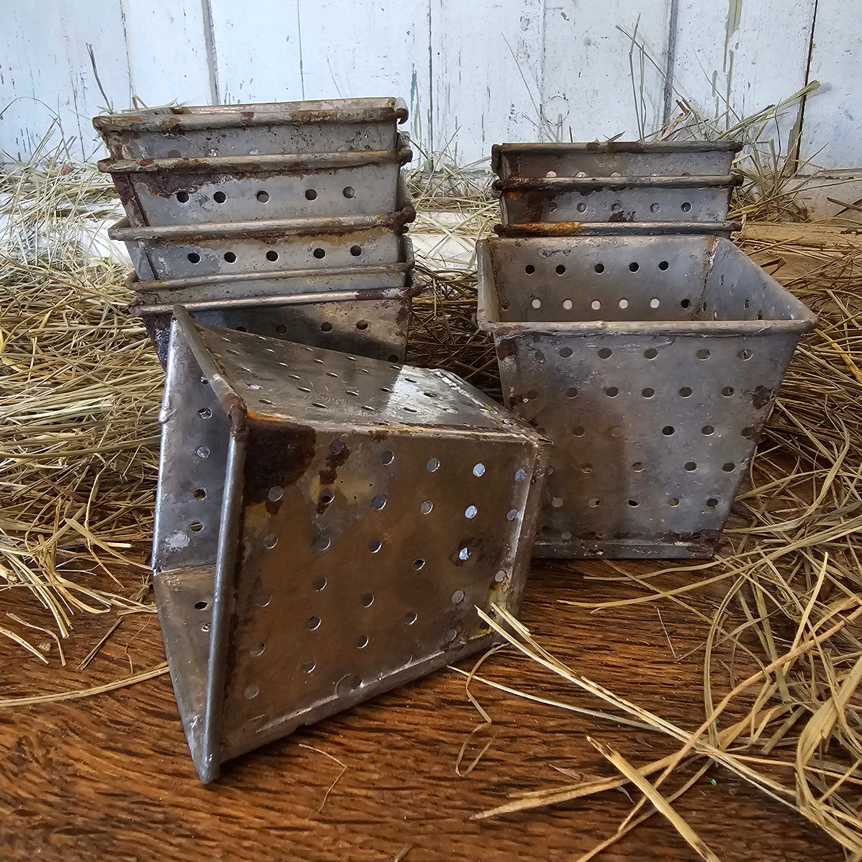 Tin Chevre Cheese Mold