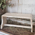 French White Wood Stool
