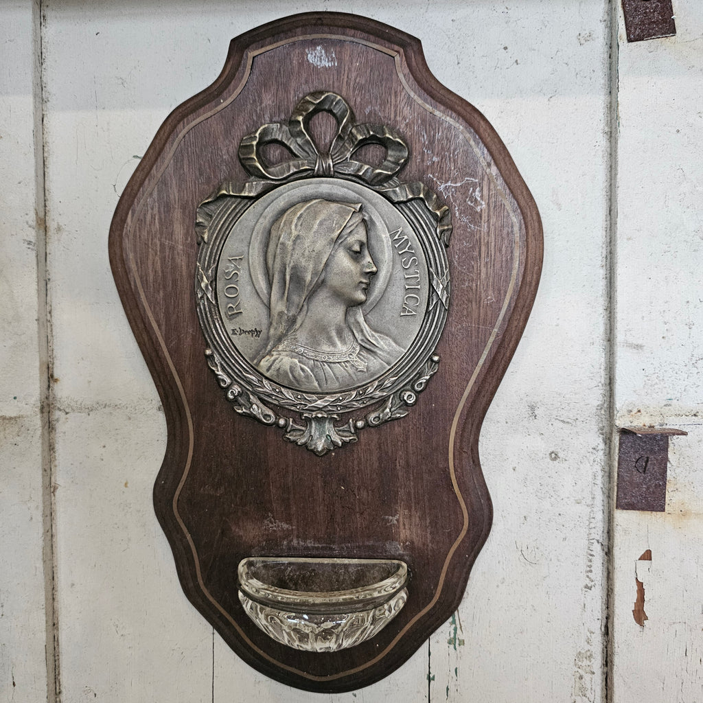 French Holy Water Plaque