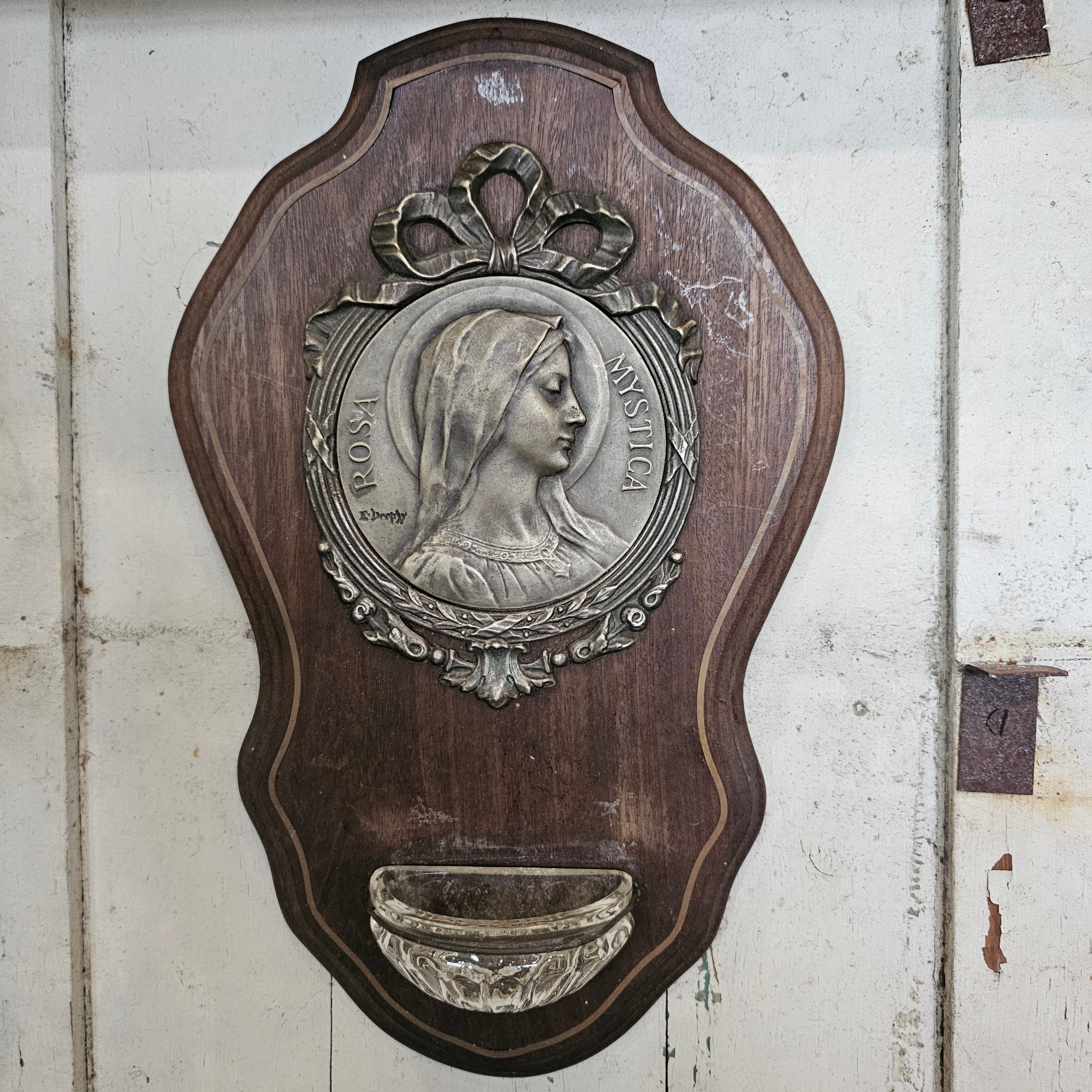 French Holy Water Plaque