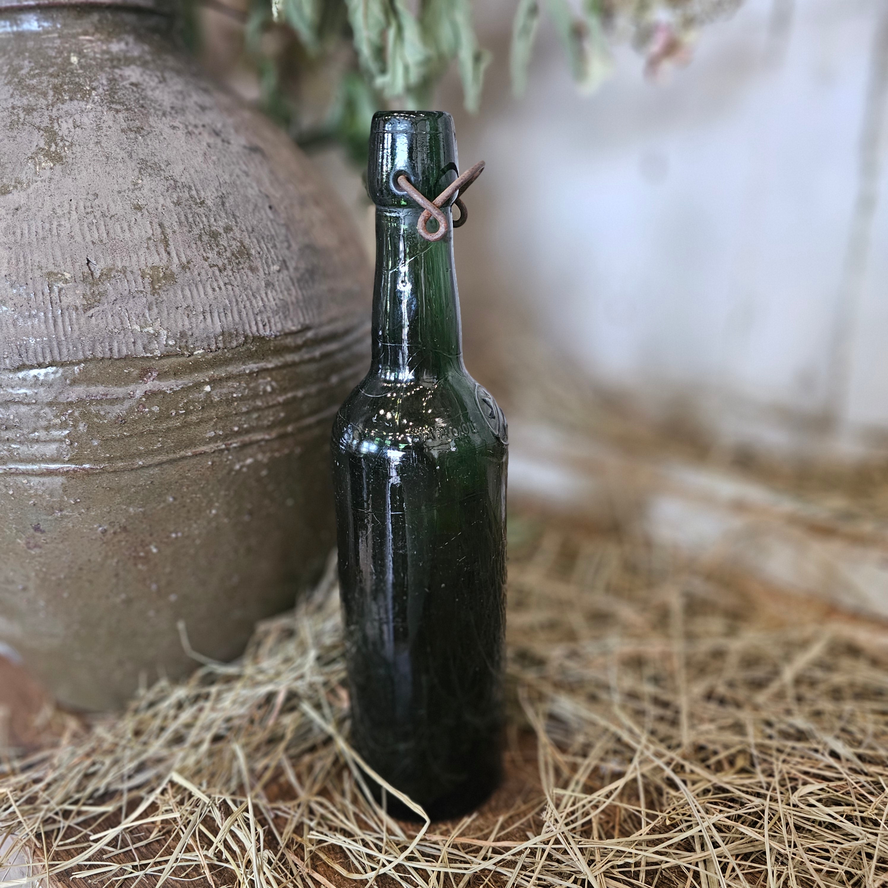 French Porcelain Top Bottle