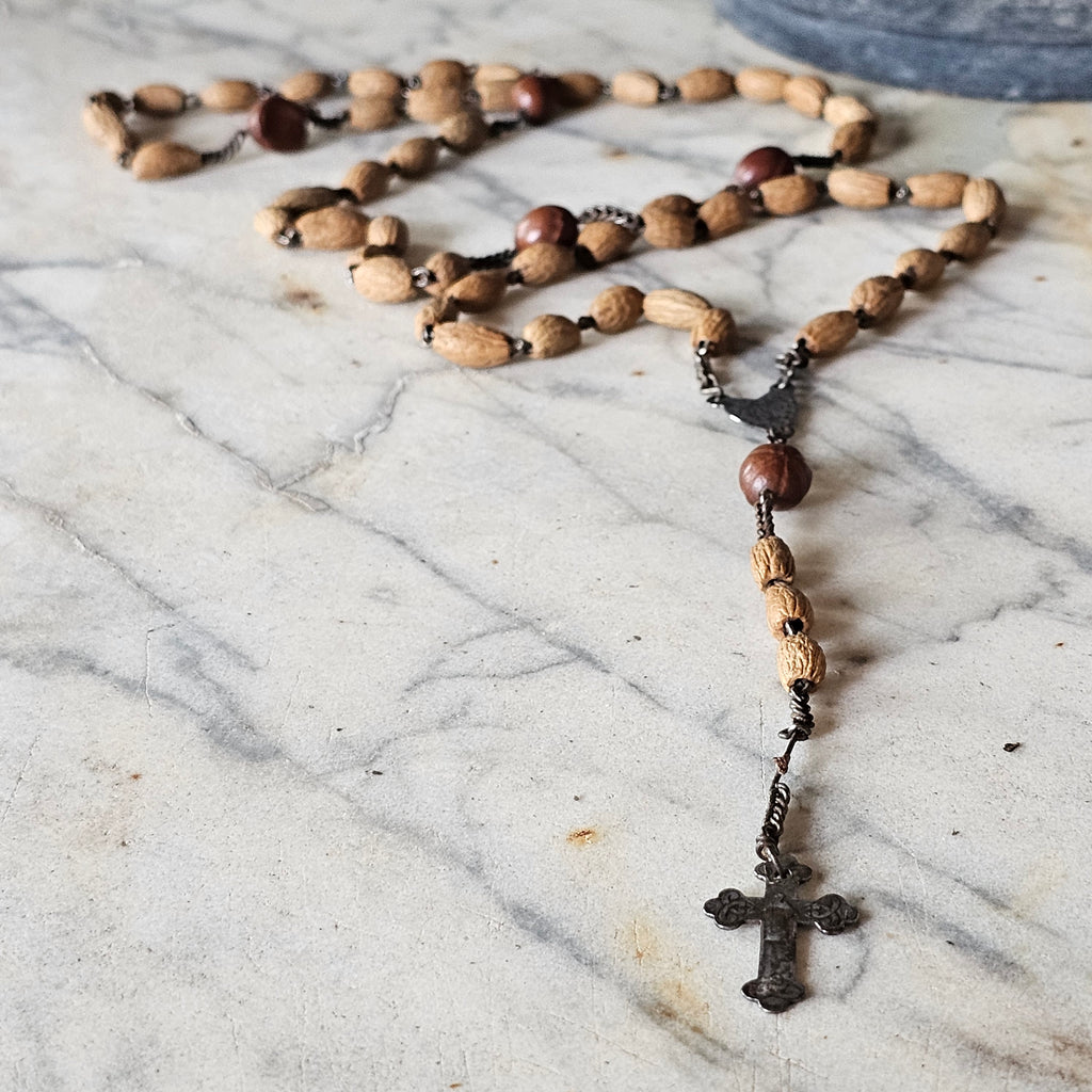 Wood Bead Rosary