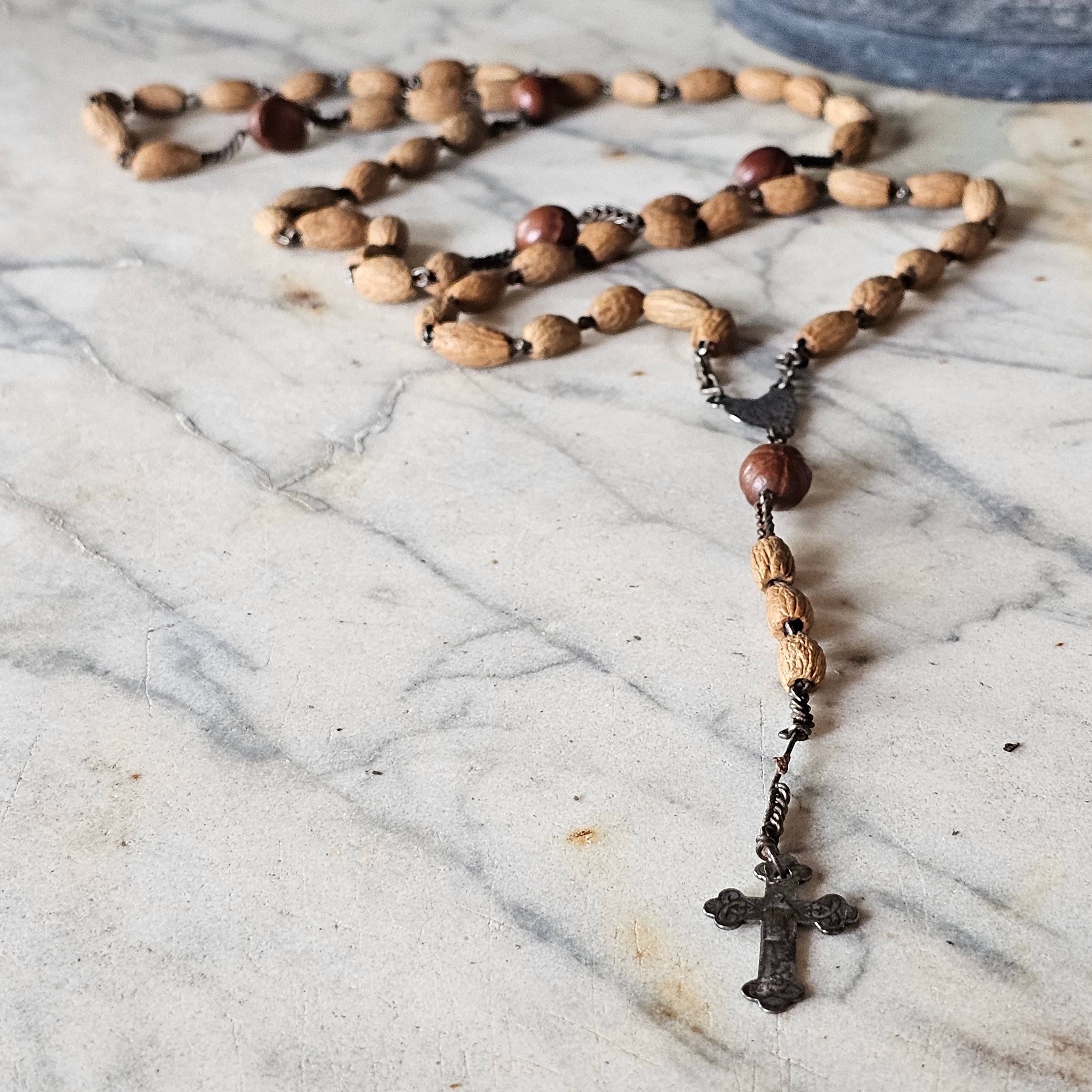 Wood Bead Rosary
